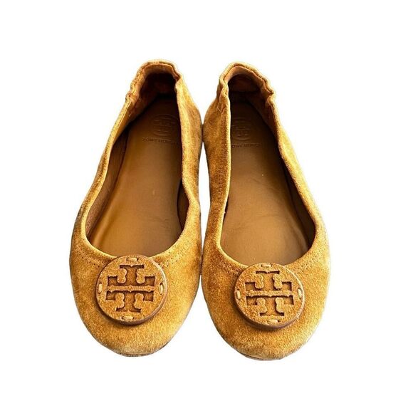 Tori Burch Minnie Travel Suede Ballet Flats size 6.5 - Picture 2 of 14